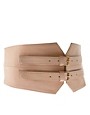 ASOS Double Buckle Leather Wide Belt
