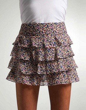 Ditsy Mini Ra-Ra Skirt