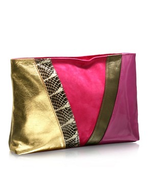 Mogil Exclusive to ASOS Oversized Panel Clutch Bag
