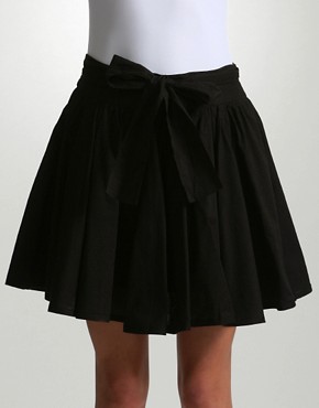 ASOS Cotton Self Belt Full Skirt