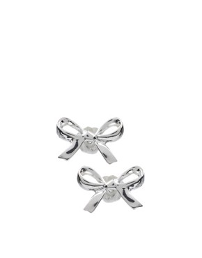 ASOS Sterling Silver Bow Studs