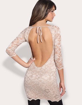 ASOS Backless Lace Bodycon Dress