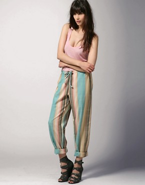 What Goes Around Comes Around Mexican Stripe Pants