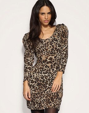 Rare Leopard Print Knitted Dress