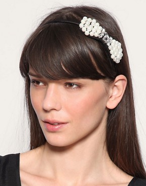 ASOS Pearl And Jewel Set Bow Hairband