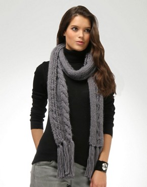 chunky knit scarves