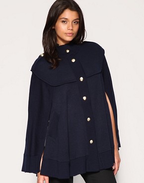 Image 1 of ASOS Military Knitted Cape