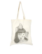 Borders&Frontiers White Lightning Organic Cotton Canvas Shopper