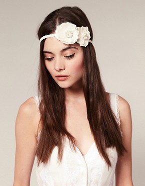 Image 1 of River Island Double Flower Plait Stitch Head Band