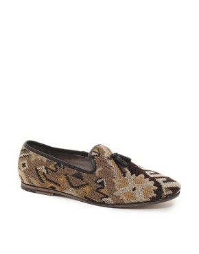 Image 1 of H By Hudson Sayah Embroidered Loafers