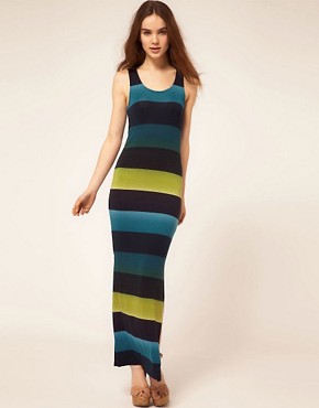 Image 1 of Warehouse Stripe Maxi Dress