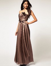 Coast Allure Maxi Dress with Flower Corsage