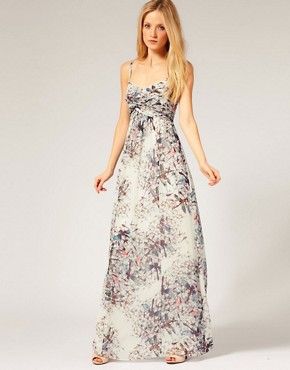 Image 1 of Ted Baker Bandeau Maxi Dress with Dragonfly Print