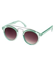 ASOS Round Sunglasses With Metal Bridge Detail