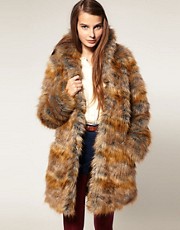 ASOS Premium 70's Oversized Faux Fur Coat