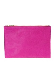 ASOS Leather And Pony Clutch