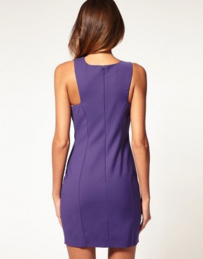 Image 2 of ASOS Bodycon Dress With Deep Cut Out