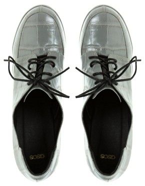 Image 1 of ASOS PICASSO Block Heel Lace Up Town Shoe