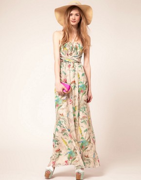 Image 1 of Ted Baker Maxi Dress In Paradise Brid Print