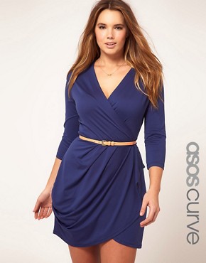 Image 1 of ASOS CURVE Exclusive Wrap Dress