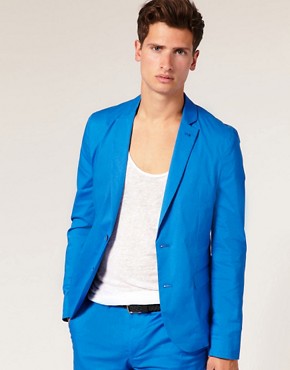 ASOS Slim Fit Chino Blue Jacket