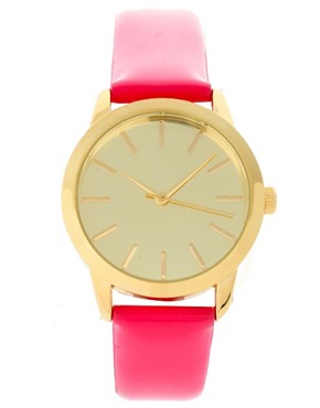 Image 1 of ASOS Patent Colour Watch