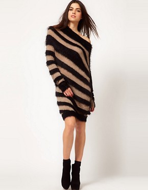 Image 1 of Miss Sixty Striped Jumper Dress