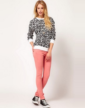 Image 4 of Connected Generation Leopard Print Sweatshirt