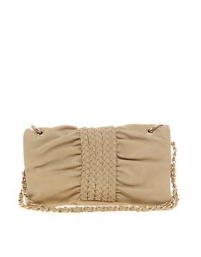 Image 1 of Nali Plait Front Shoulder Bag With Chain Strap