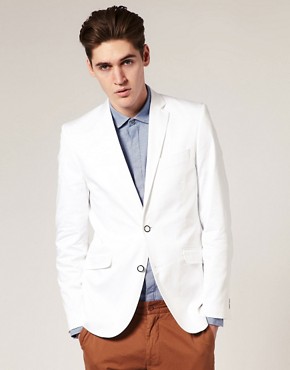 Selected One Tax Polished Cotton Blazer