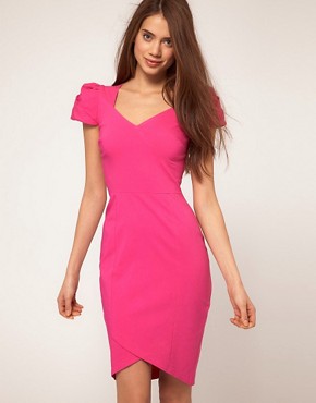 Image 1 of Hybrid Dress with Sweetheart Neck and High Hemline