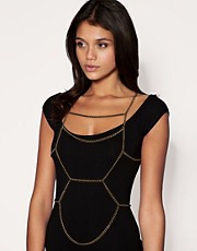 ASOS Burnished Metal Chain Harness