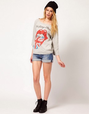 Image 4 of Amplified The Rolling Stones Slash Neck Sweatshirt