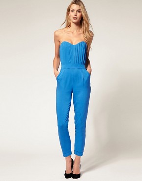 Image 1 of ASOS Pleated Bust Jumpsuit