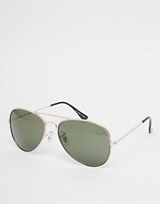 ASOS Gold Aviator Sunglasses