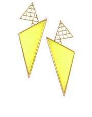 ASOS Triangle Grid Drop Earrings