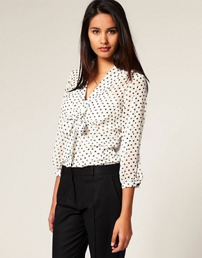 Image 1 of Coast Evelyn Blouse With Polka Dot Print