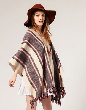 Image 1 of ASOS Knitted Festival Poncho