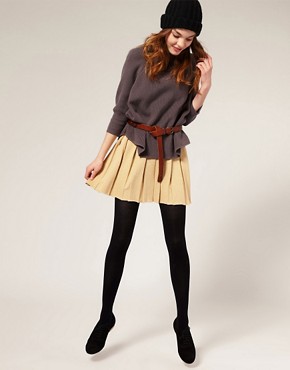 Image 1 of ASOS Knitted Pleated Skirt
