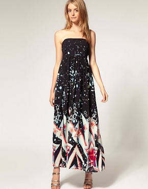 Image 1 of ASOS Maxi Dress with Star Print