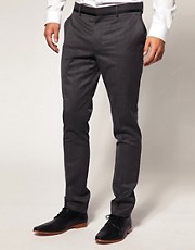 ASOS Slim Fit Gray Tuxedo Suit Pants