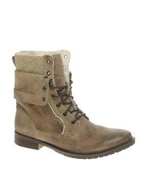 Image 1 of ASOS Foldover Military Boots