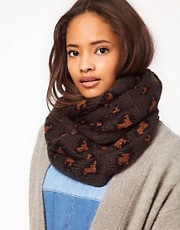 ASOS Knitted Leopard Snood