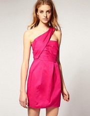 ASOS One Shoulder Dress with Tulip Skirt