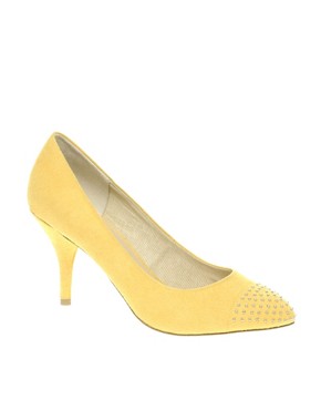 Image 1 of ASOS STUD Court Shoe With Stud Toe Cap
