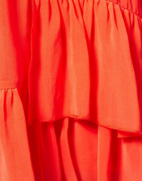 Image 3 of TFNC Dress One Shoulder Tiered Frill Hem Shift