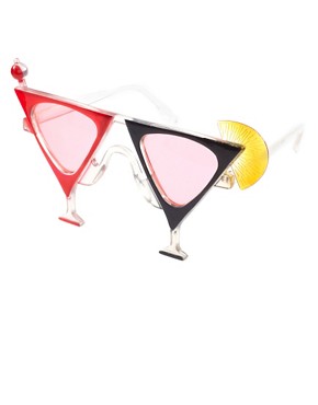 Image 1 of ASOS Cocktail Shape Sunglasses