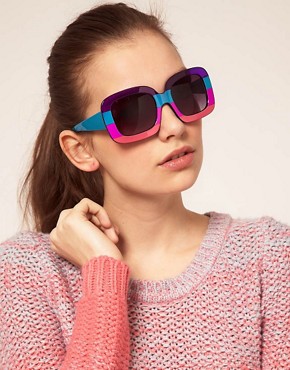 Image 3 of ASOS Colour Block Sunglasses