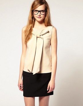 Image 1 of A|Wear Bow Neck Shift Dress