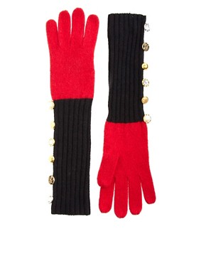 Image 1 of Alice Hannah Military Button Gloves